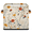 Multicolor 1, variant on CURLYOOT Flower Ladybugs 11 x 11 Inch Cube Storage Bin, Decorative Storage Cube Foldable Basket with Leather Handle, Fabric Bin for Closet Shelves Home Organizer