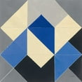 thumbnail image 2 of Schick, Mike 15x15 Gold Ornate Wood Framed with Double Matting Museum Art Print Titled - Triangles IV, 2 of 4