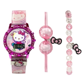 Hello Kitty Children's LCD Wristwatch with Flashing Light Up Case