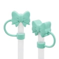 thumbnail image 3 of Mainstays 4-Pack Plastic Straw Topper Set, Cute Bows & Sunflowers, Reusable, Multi-Color, 3 of 6