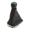 thumbnail image 1 of Pomo de Cambio Manual de 6 Velocidades Único Bargains con Cubierta para Chevrolet Cruze 2010-2015 Palanca de Cambio de Plástico Cuero Sintético Negro Rojo, 1 of 7