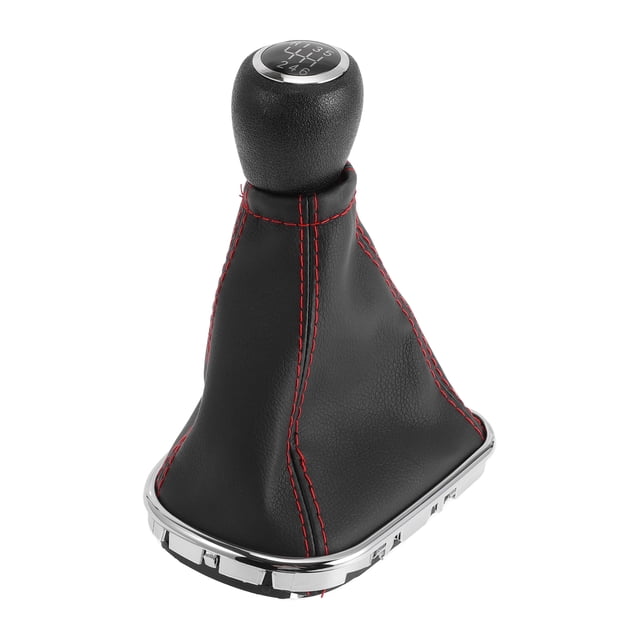 Pomo de Cambio Manual de 6 Velocidades Único Bargains con Cubierta para Chevrolet Cruze 2010-2015 Palanca de Cambio de Plástico Cuero Sintético Negro Rojo