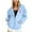 Sky Blue, variant on XINXIAOO Women's Sweatshirts Hoodies Long Sleeve Hoodies for Women Zip up Cute Hoodies Sky Blue Hoodies for Women Winter Outfits for Women 2025 Daily Wear
