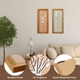 thumbnail image 4 of NUAHRHY 2Pcs 3D Floral Wall Decor, Framed Cutout Floral Wall Art, Wooden Hollow Sage Neutral Hanging Art, Premium Boho Botanical Farmhouse Living Room Bathroom Home Decor 15.74x7x0.6 inch, 4 of 10