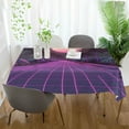 thumbnail image 3 of Yayeee Tablecloths 54" x 54" Rectangle Wrinkle Resistant Party Table Cover, Black Neon Road, 3 of 8