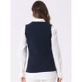 thumbnail image 4 of DARING DIVA Women's V Neck Sleeveless Pullover Sweater Vests L Dark Blue, 4 of 6
