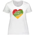 thumbnail image 3 of Inktastic Juneteenth 1865 Heart Women's Plus Size T-Shirt, 3 of 5