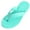 Green, variant on Flip Flops Beach Slides Leather Thongs Comfy Casual Sandals slippers (Women 5-6,Green)