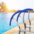 thumbnail image 4 of GloryStar 30"x30" Pool Handrail with 250LBs Load Capacity, 304 Stainless Steel Pool Rail, Silver Railing and Blue Grip Cover for Inground Swimming Pools, 4 of 7