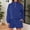 Blue, variant on Women's 2 Piece Outfit Quilted Half Zip Long Sleeve Solid Sweatshirt and Shorts Set Casual Fall Winter Stylish Workout Clothes