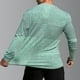 thumbnail image 4 of pstuiky hombres de manga larga, Suéter informal ajustado para hombre, manga larga, cuello redondo, color sólido, deportivo, transpirable Tops de hombre m, 4 of 5