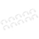 thumbnail image 1 of Jumpingount Almohadillas de silicona impermeables para anteojos, anteojos transparentes, almohadillas nasales unidas, gafas de sol finas y suaves Lentes Grande 4.2 cm, 1 of 6