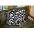 thumbnail image 5 of Set of 2 Zebra Stripes Pattern Zebra Print Animal Skin Abstract Pattern Line Background Throw Pillow Covers 18X18 Inch Decorative Pillow Cases for Couch Bedroom Living Room, 5 of 6
