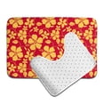 thumbnail image 6 of Yiaed Red Vintage Flowers Print Bathroom Mat Set 2 Pieces Mat Anti-Skid Pad Ultra Soft and Absorbent Bathroom Bath Mat Contour Bath Rugs for Toilet Base, 6 of 6