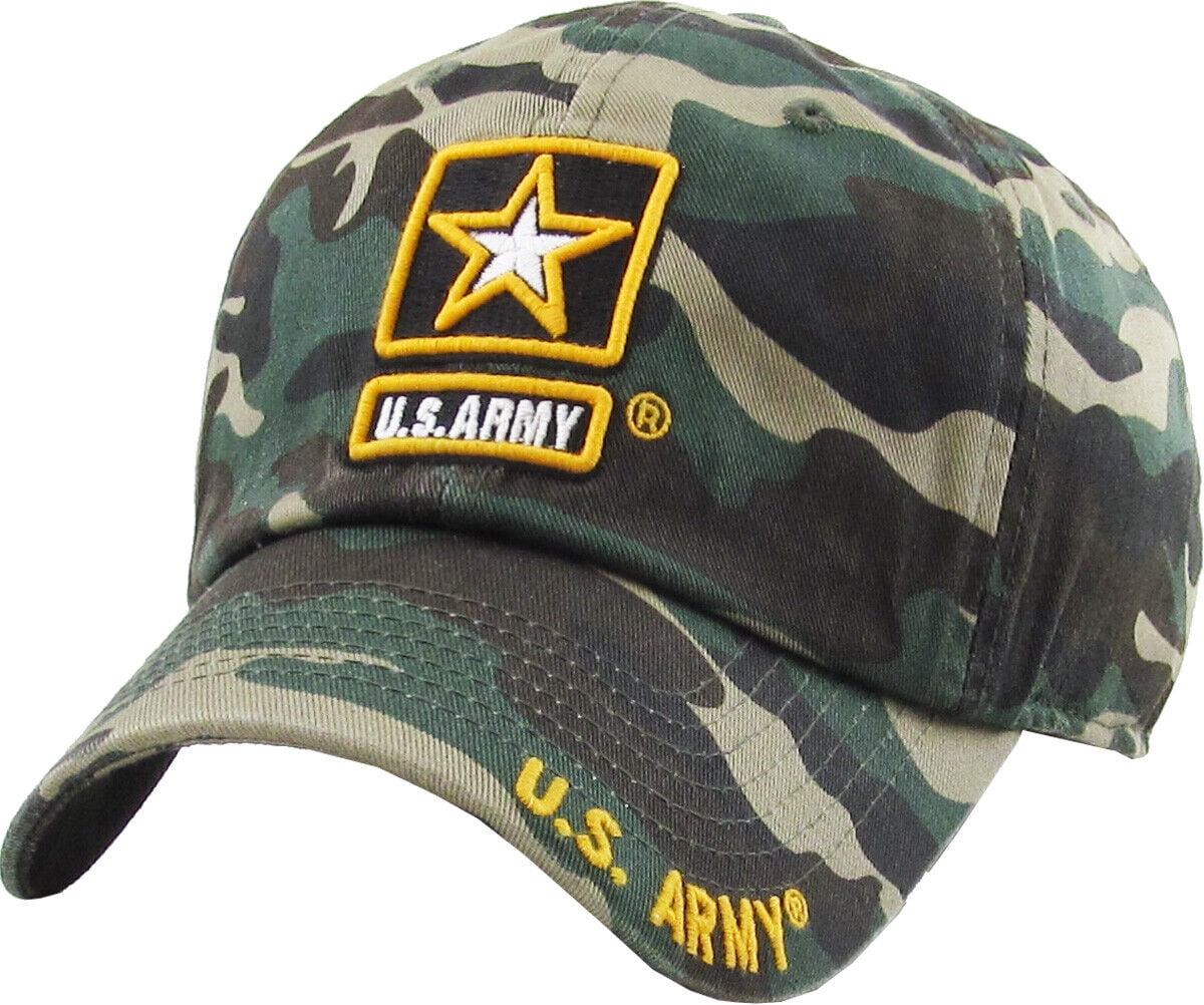 US ARMY Licensed Hat Military Baseball Cap Flag Veteran Seal Army ...