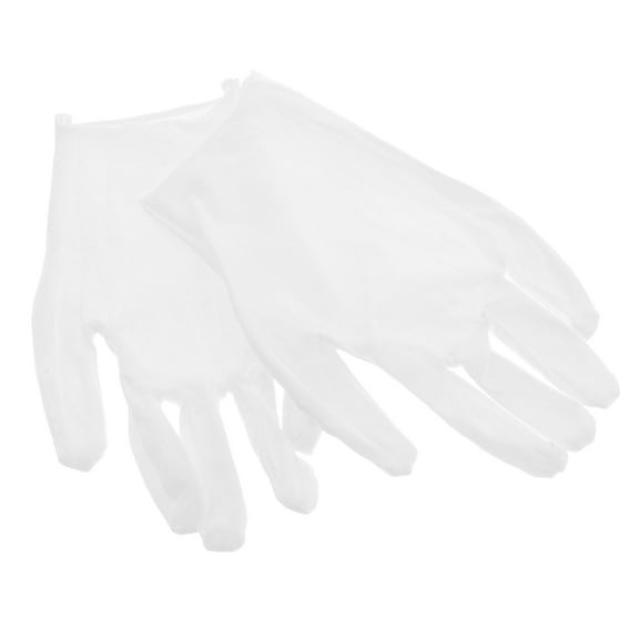 NICEXMAS Coin Inspection Mitt 1 Pair White Cotton Gloves For Jewelry Store And Exhibition