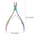 thumbnail image 4 of Stainless Steel Cuticle Nipper  Edge Dual Spring Design Multicolor for Ingrowing Nails, Leuconychia, 4 of 8