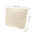 thumbnail image 2 of Unique Bargains 1 Pc Floral Quilted Clutch Makeup Bag for Travel Vacation Pink Polyester, 2 of 5