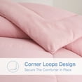 thumbnail image 7 of BedTreat Down Alternative Comforter with Corner Tabs - All Season Quilted Twin Size 240 GSM Pink Comforter, Machine Washable Microfiber Bedding, 7 of 7