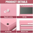thumbnail image 4 of WORKPRO Mini Metal Tool Box, Cold Rolled Steel, 2 Drawers with Magnetic Tabs, PVC Liners, PP Feet Pads, Macaron, 10.8 x 5.9 x 8.2 in, 4 of 8