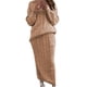 thumbnail image 1 of Vestido de punto, traje de dos piezas, suéter y falda de punto midi, conjunto de 2 piezas ajustado, vestido midi, vestido de suéter de cuello alto, conjunto de vestido de punto, vestido, 1 of 5