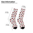 thumbnail image 2 of Naloa Red Ladybugs On Black Dotted Kids Socks Unisex Kids and Toddlers' Crew Socks, ,1 Pairs, 2 of 5