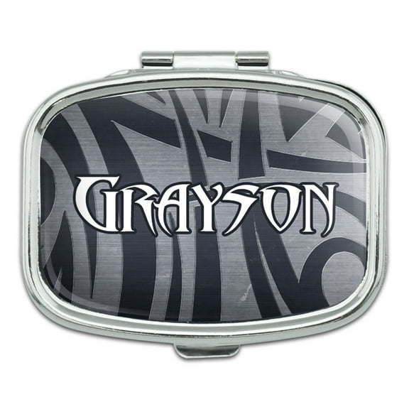 Male Names - Grayson - Rectangle Pill Box