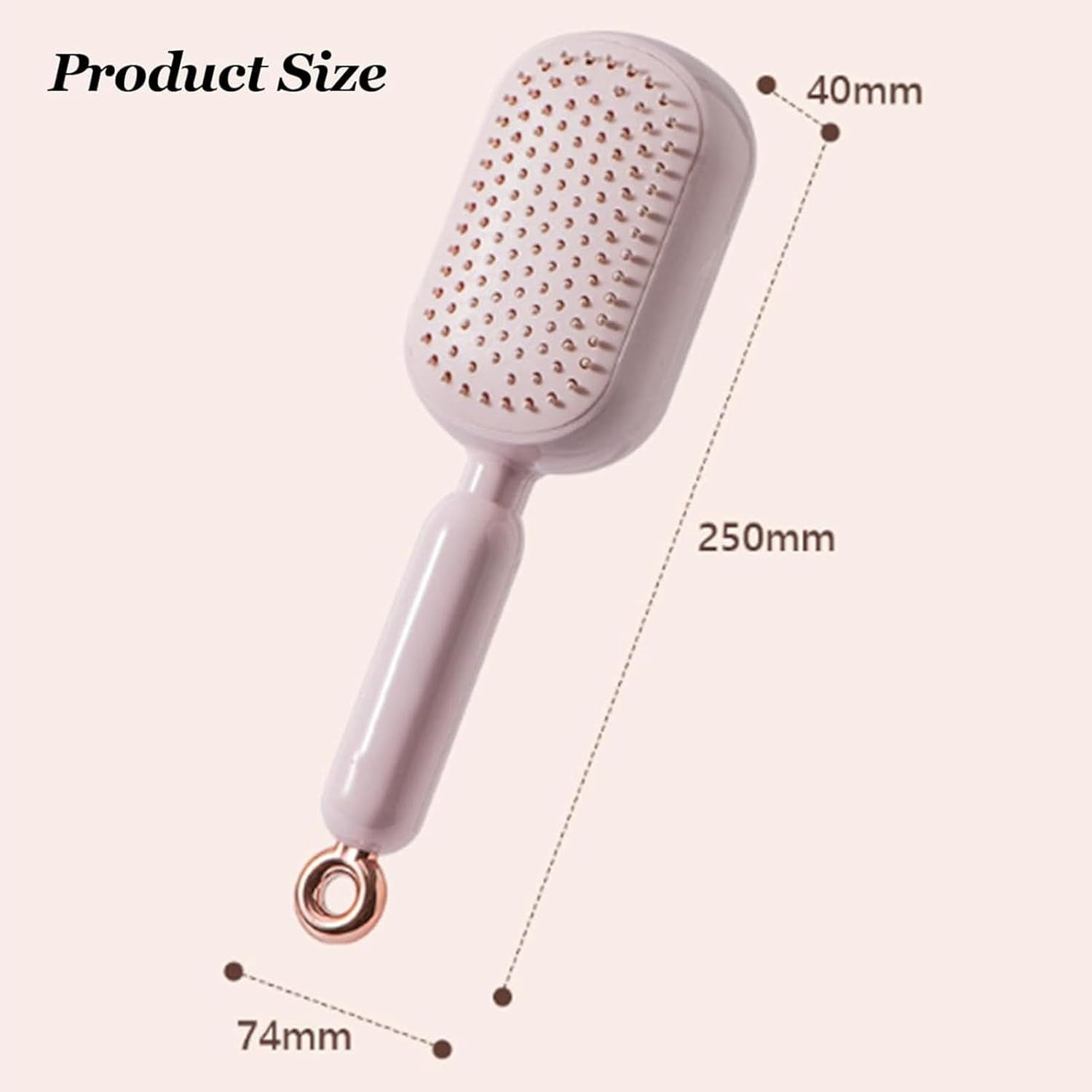 Retractable Cushion Massage Comb with Air Cushion Massage, Anti-Static Detangling Comb for All Hair Types Including Curly Wet and Damaged Hair