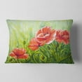 thumbnail image 2 of Designart 12" x 20" Green Polyester Throw Pillow, 2 of 5