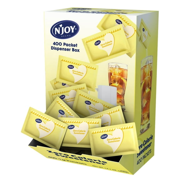 N'Joy Yellow Sucralose Zero Calorie Sweetener Packets, 0.04 Oz Packet, 400 Packets/box