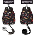 thumbnail image 3 of Arnés de mochila para niños pequeños Accmor Black Excavator con correa, 3 of 9