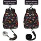 thumbnail image 3 of Arnés de mochila para niños pequeños Accmor Black Excavator con correa, 3 of 9