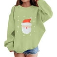 thumbnail image 3 of XIYNBAOK Funny Christmas T Shirt Long Sleeve Christmas Shirts Christmas Hawaiian Shirts Tops Clean Girl Clothes Boy Clothes Size 6 Teenager Clothes, Light Green 9-10 Years, 3 of 6