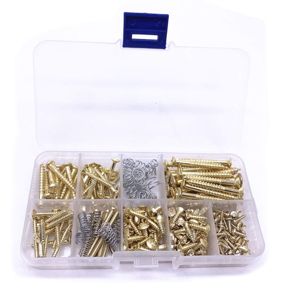 Jiayouy - Juego de tornillos para guitarra eléctrica, 248 piezas, 9 tipos, kit de tornillos de monta