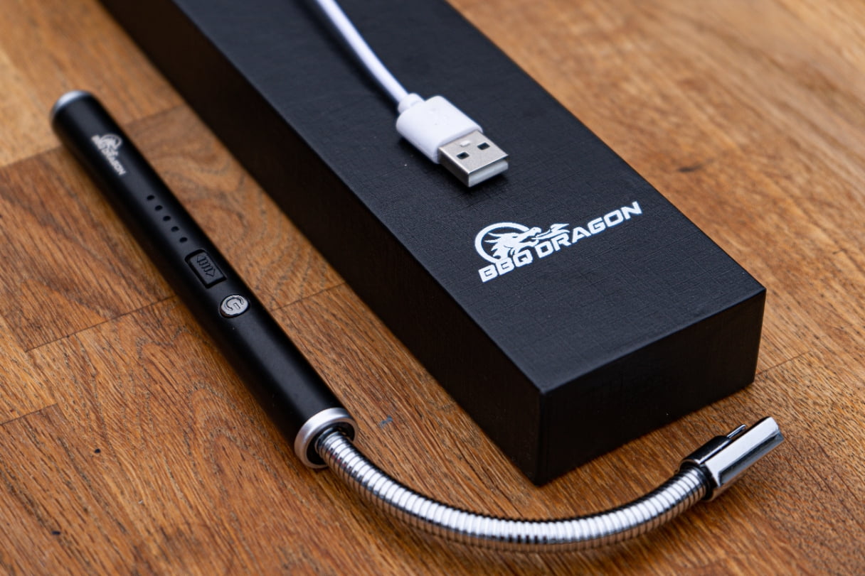 BBQ Dragon USB Rechargeable Arc Lighter for Charcoal Grills and Gas Stoves