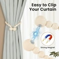 thumbnail image 2 of Juego de 4 cuentas magnéticas de madera KLOGTSIND para cortinas, 2 of 7