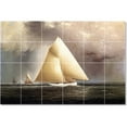 thumbnail image 1 of Ceramic Tile Mural-James Buttersworth Ships Tile Mural Commercial Construction Design Idea. 48" w x 32" h using (24) 8 x 8 ceramic tiles, 1 of 3
