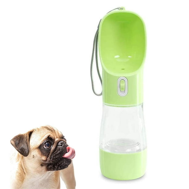 Distributeur portable anti-fuite pour bouteille d'eau pour chien pour la  marche en plein air, avec bol d'eau et de nourriture en plein air pour  chien et chat 
