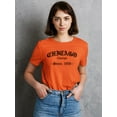 thumbnail image 2 of Chicago Gothic Style Banner T-Shirt Women -Image by Shutterstock, Female Small, 2 of 4