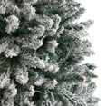 thumbnail image 5 of Nearly Natural 6' Slim Fir Flocked Artificial Christmas Tree Prelit 250 LED Lights, 5 of 10
