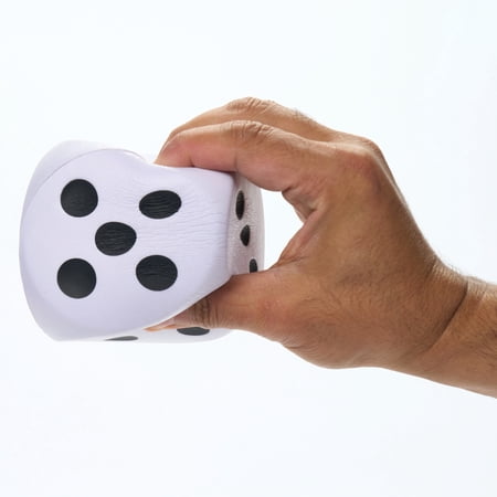 HASBRO GIANT YAHTZEE – 5 GIANT FOAM DICE, SHAKER BUCKET, AND CLASSIC DRY ERASE SCORECARD WITH MARKER