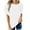 White, variant on Women's Open-Back Tie-Detail Blouse - Short Sleeve Casual Top, for Dates & Nights