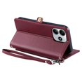 thumbnail image 4 of For Xiaomi Redmi Note 14 4G (164.84x78.15x8.16mm) Leather Case with Wrist Strap Wallet Stand Phone C, 4 of 5
