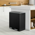 thumbnail image 6 of TLSUNNY 60L / 16 Gal Trash and Recycle Bin Combo, Stainless Steel Dual Garbage Can with Soft-Close Lid, 6 of 9
