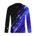 thumbnail image 4 of Blusas y camisas de manga larga y cuello redondo para hombre, camisetas casuales con estampado de moda y cuello redondo, blusas de licra de manga corta para hombre., 4 of 4