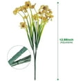 thumbnail image 3 of Sinhoon 12 Bundles Artificial Flowers Outdoor, Artificial Plants UV Resistant Fake Plants for Outdoors Outside Front Porch Window Box Hanging Planter Decoration ,Yellow, 3 of 14