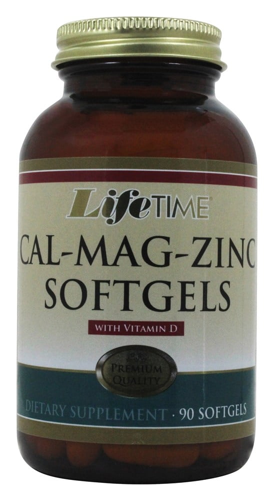 Lifetime Calcium Magnesium Zinc w/ Vitamin D Support Bone, Muscle