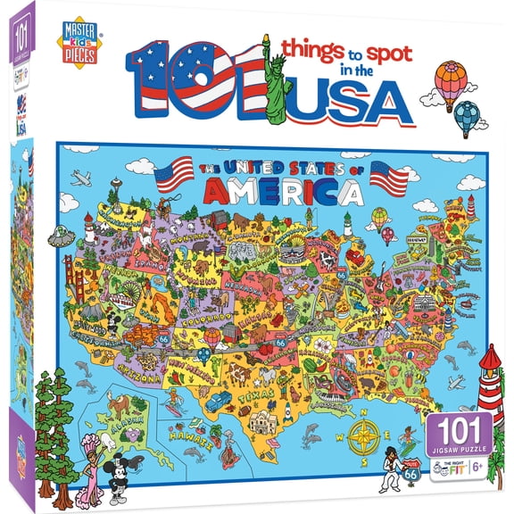 MasterPieces 101 Things to Spot in the USA 100 Piece Puzzle