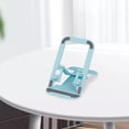 thumbnail image 4 of Sidaley Soporte para teléfono móvil Soporte plegable para tableta de 4 engranajes Soporte de plástico para el hogar Soporte para teléfono móvil con Teléfono y Comunicación Azul, 4 of 6