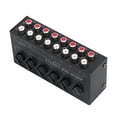 thumbnail image 1 of Mezclador estéreo de 6 canales, consola de mezcla portátil, mezclador pequeño, sistema de sonido, sistema de mezcla compacto para fiesta de DJ, barra, 1 of 7